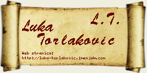 Luka Torlaković vizit kartica